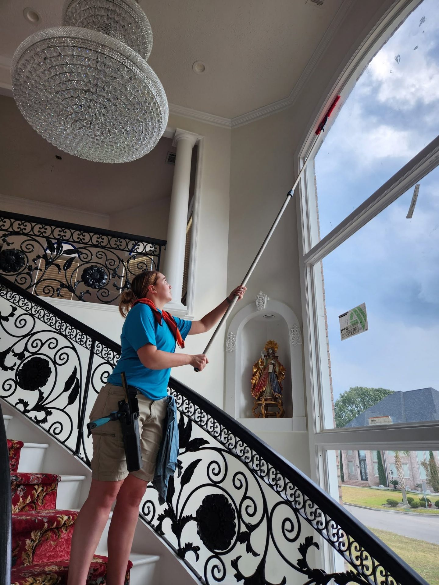 Interior window cleaning
